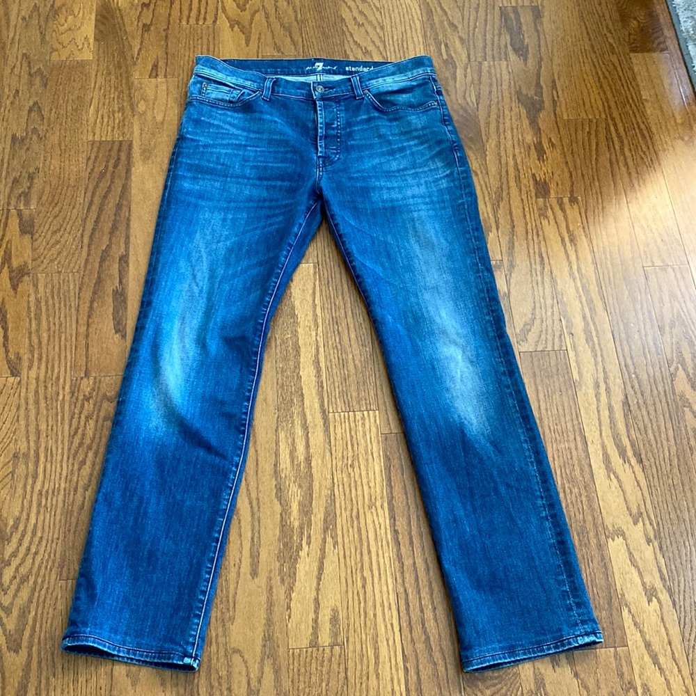 7 for all mankind the standard straight bootcut button fly 34 x 31